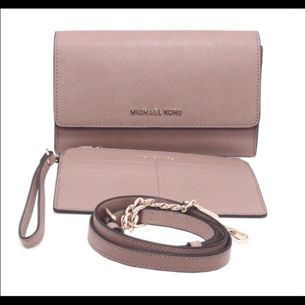 Michael Kors Pink jet set travel convertible bag